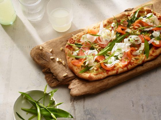 Ørret pizza - Sotra Sjømat